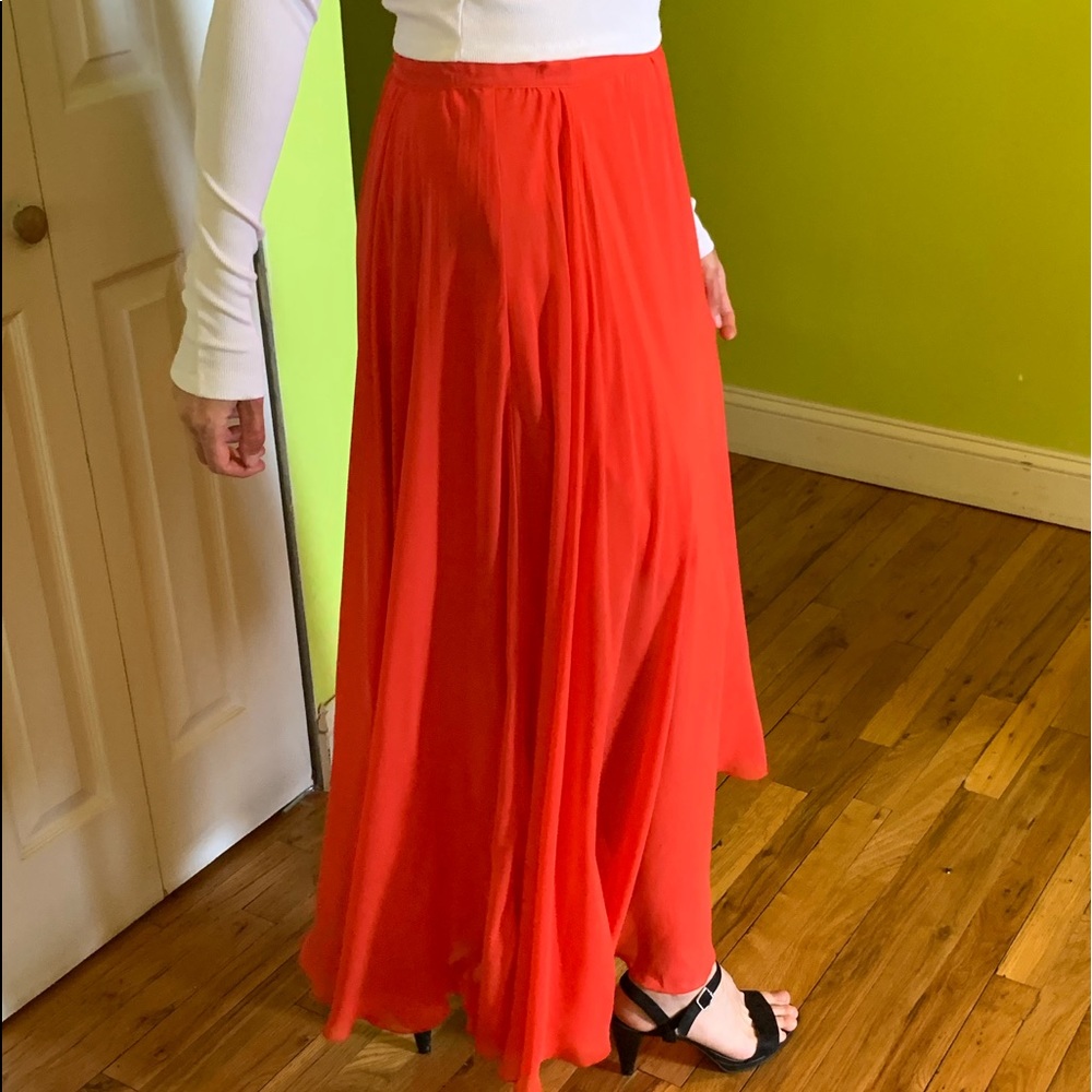 Maxi pleated skirt